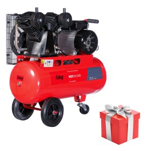 FUBAG Ременной одноступенчатый компрессор VCF/50 CM3 + Катушка с резиновым шлангом с разъемами рапид в ПОДАРОК
