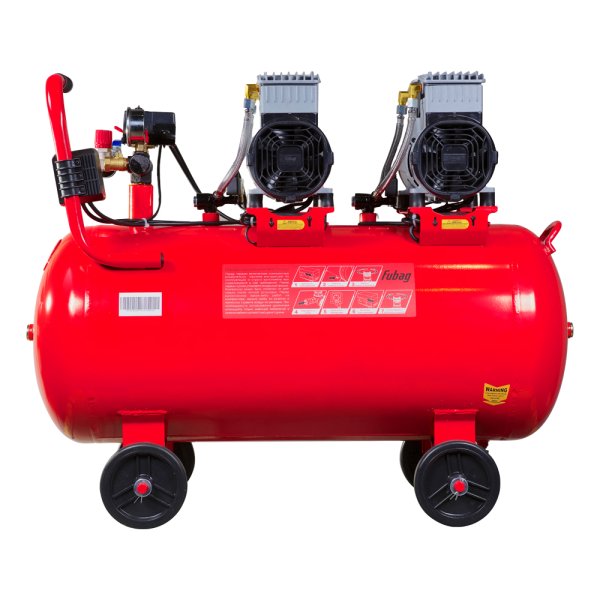 Компрессор воздушный безмасляный малошумный FUBAG OLS 500/100 CM2х2 + Набор пневмоинструмента (5 предметов) в ПОДАРОК в Тюмени фото