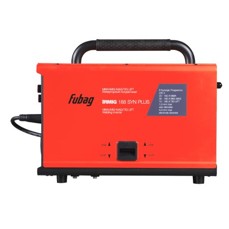 FUBAG Сварочный полуавтомат IRMIG 188 SYN PLUS + Горелка FB 250 3m + Маска сварщика Хамелеон IR 9-13N S  + Сварочные краги на подкладке красные FWGN 10R в ПОДАРОК в Тюмени фото