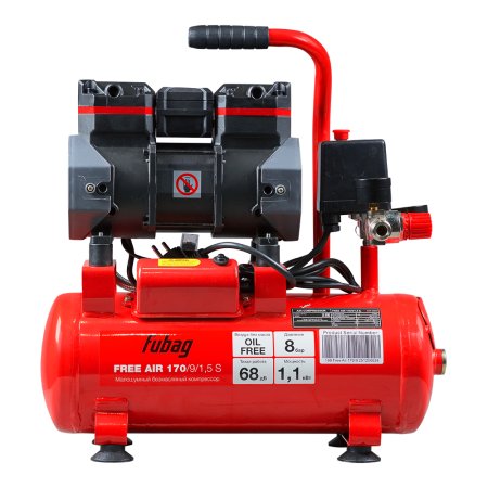 Компрессор безмасляный малошумный FUBAG Свободный Воздух (Free Air) 170/9/1.5 S в Тюмени фото