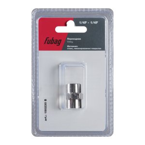 FUBAG Переходник 1/4 дюйма F - 1/4 дюйма F, блистер 1 шт в Тюмени фото