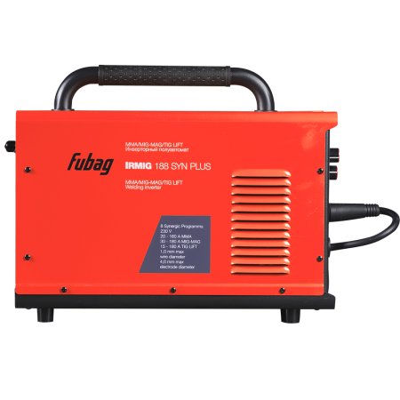 FUBAG Сварочный полуавтомат IRMIG 188 SYN PLUS + Горелка FB 250 3m + Маска сварщика Хамелеон IR 9-13N S  + Сварочные краги на подкладке красные FWGN 10R в ПОДАРОК в Тюмени фото
