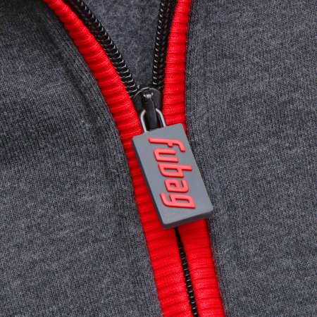 Серо-красная толстовка Fubag с капюшоном  размер XXL в Тюмени фото