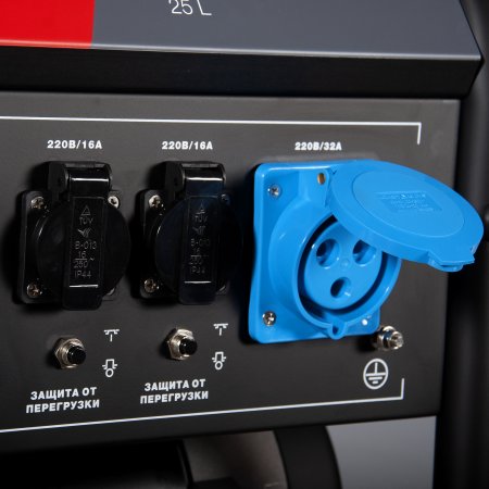 Бензиновый генератор с электростартером и коннектором автоматики FUBAG BS 7500 A ES в Тюмени фото