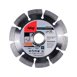 Алмазный отрезной диск FUBAG Beton Pro D125 мм/ 22.2 мм по бетону в Тюмени фото