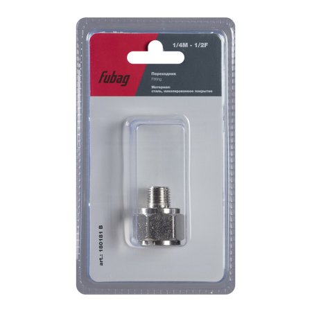 FUBAG Переходник 1/4 дюйма M на 1/2 дюйма F, блистер 1 шт в Тюмени фото