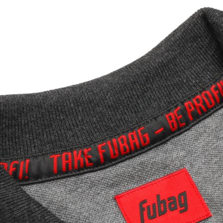 Серая рубашка-поло Fubag с красными пуговицами  размер M в Тюмени фото