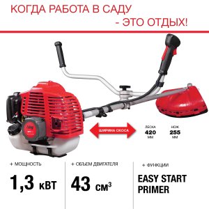 FUBAG Бензиновый триммер FPT 43 + Триммерная леска  сечение витой квадрат L 130 м * 2.4 мм в ПОДАРОК в Тюмени фото